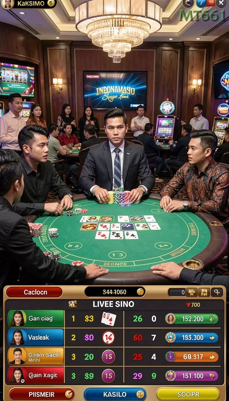 Cuplikan layar MONPERATOTO — menu navigasi