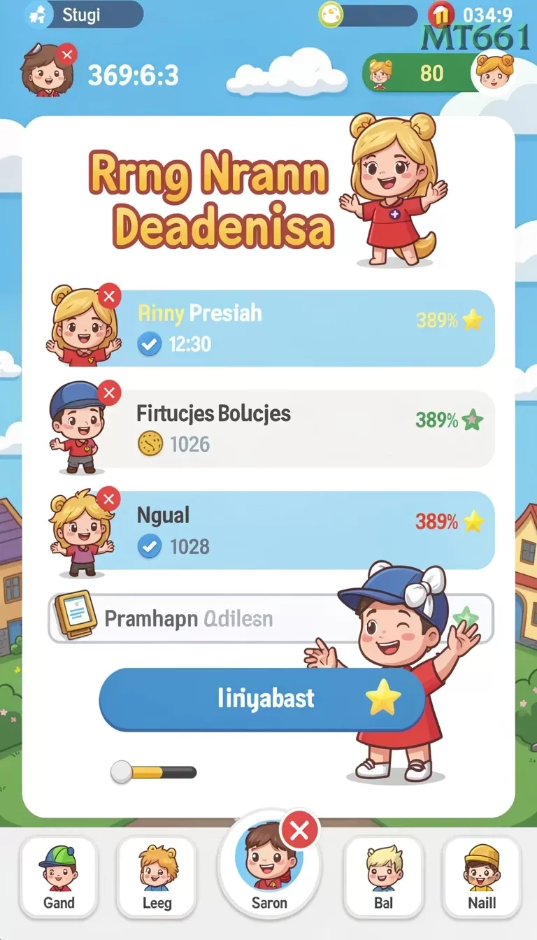 Cuplikan layar V21 — menu navigasi
