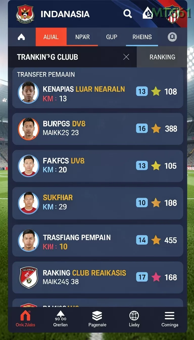 Cuplikan layar V21 — aktivitas